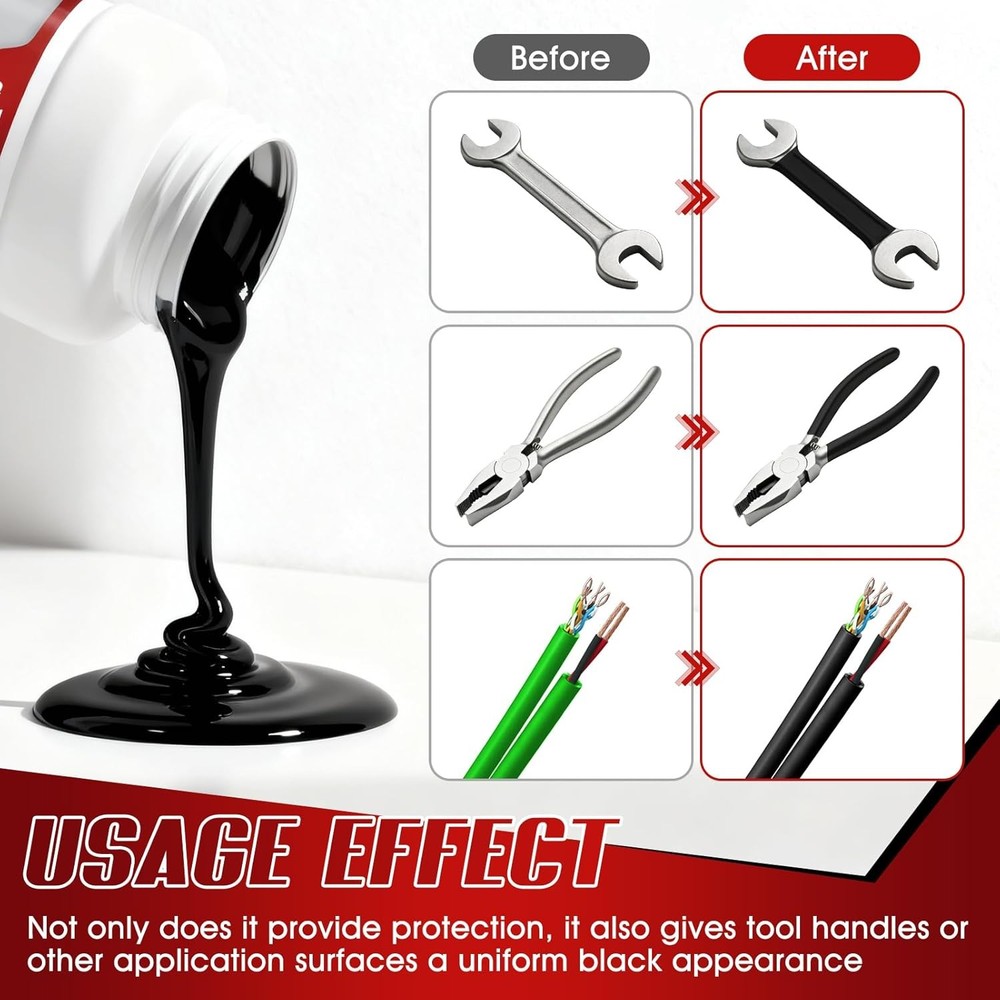 10.5oz Rubber Dip for Tools, Tool Dip Rubber Coating, Tool Handle Dip Coating We