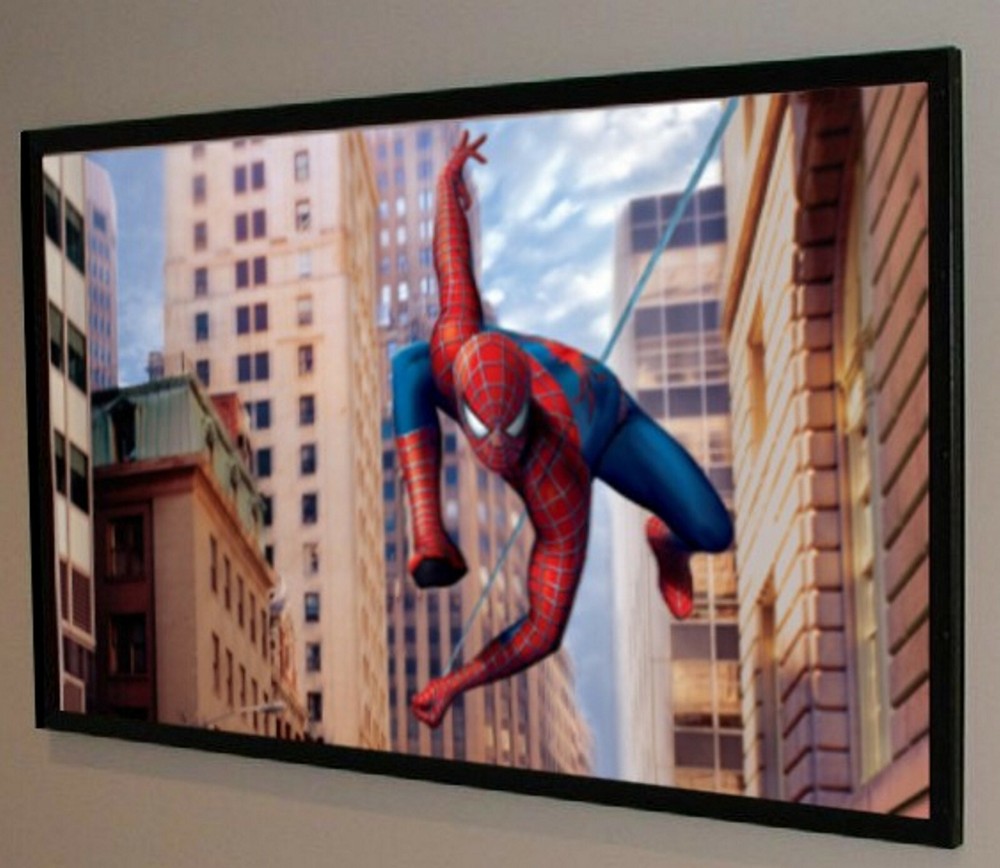 110" High Contrast Grey Projection Screen Material + Plans For DIY Fixed Frame!!