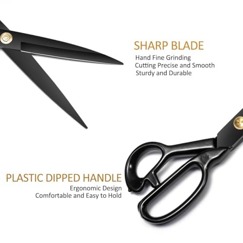 Fabric Sewing Scissors Professional 10 inch Sharp Dressmaking Scissors Heavy