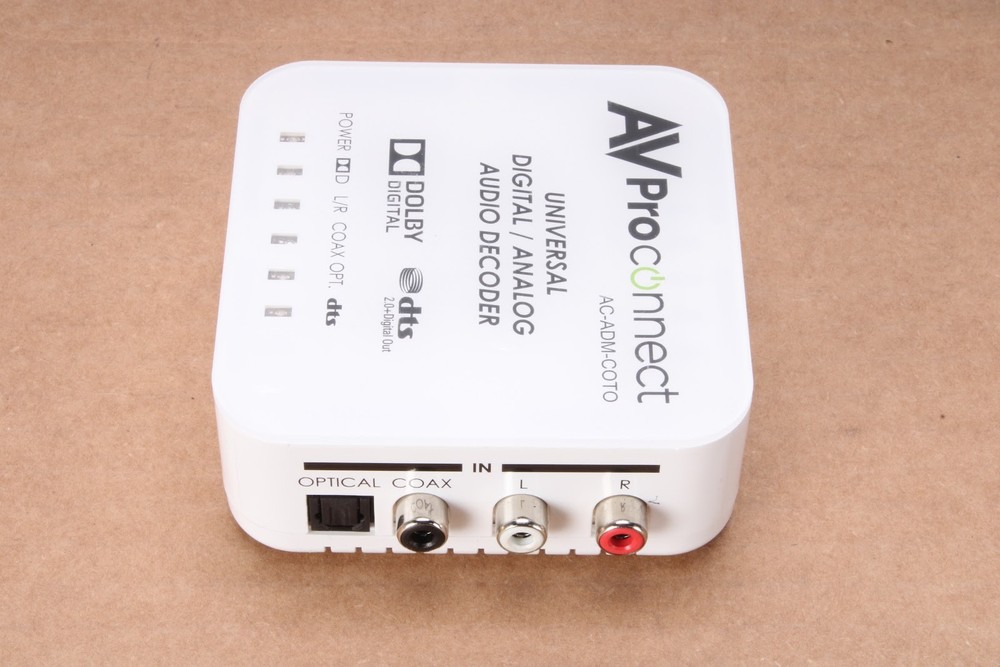 AV Pro AC-ADM-COTO Digital / Analog Audio Decoder With Power Supply