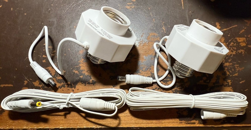 2 PACK Lamp Socket Power Adapter E26