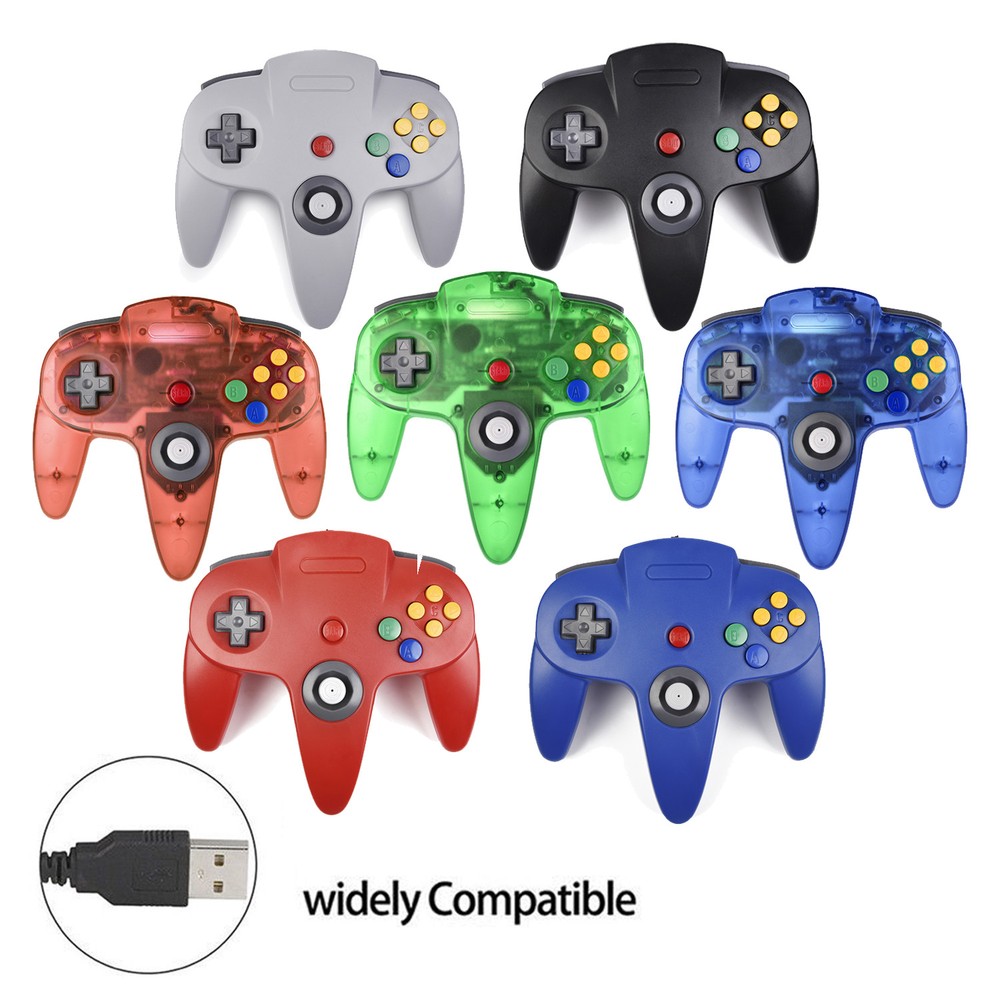 N64 NES SNES USB GAME Controller Wired/4.9ft PAD For PC Windows Raspberry Pi