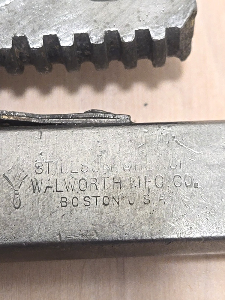 Walworth Stillson #14 Pipe / Monkey Wrench Boston MA Read Description