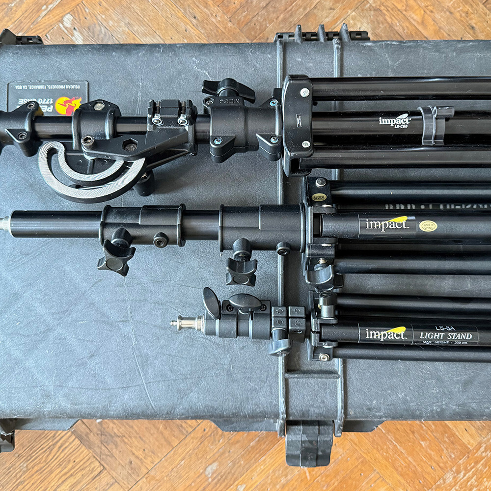 Set of Three (3) Impact Light Stands