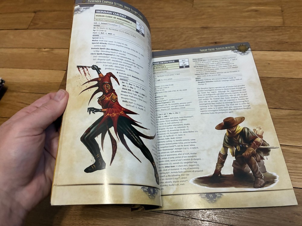 Pathfinder RPG Inner Sea NPC Codex RPG D&D 3.5 D20