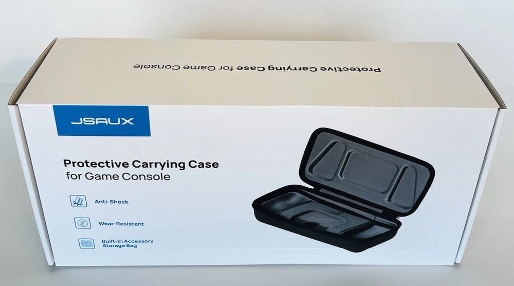 JSAUX Protective Carrying Case for Steam Deck / ROG Ally Hard Shell Black