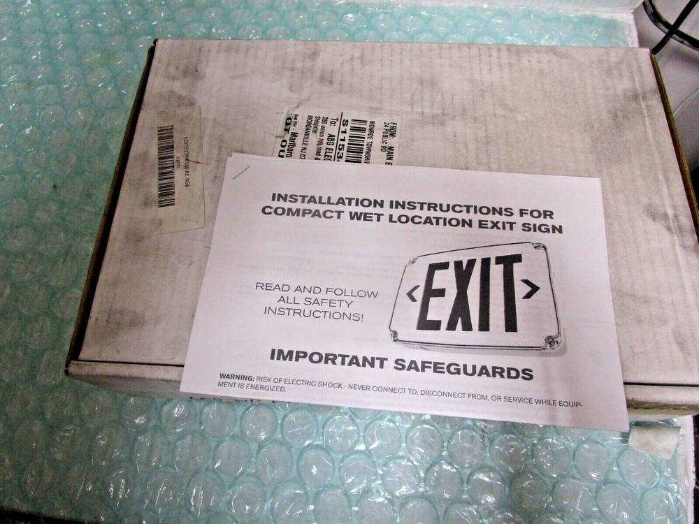 Tamlite Red Led White Exit Sign EZXTEU2RWEM-RC