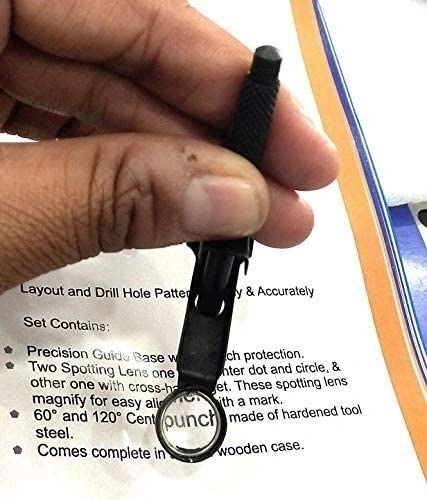 Optical Center Hardened Punch, 4" Length, 3 x Magnification Engineering Machine