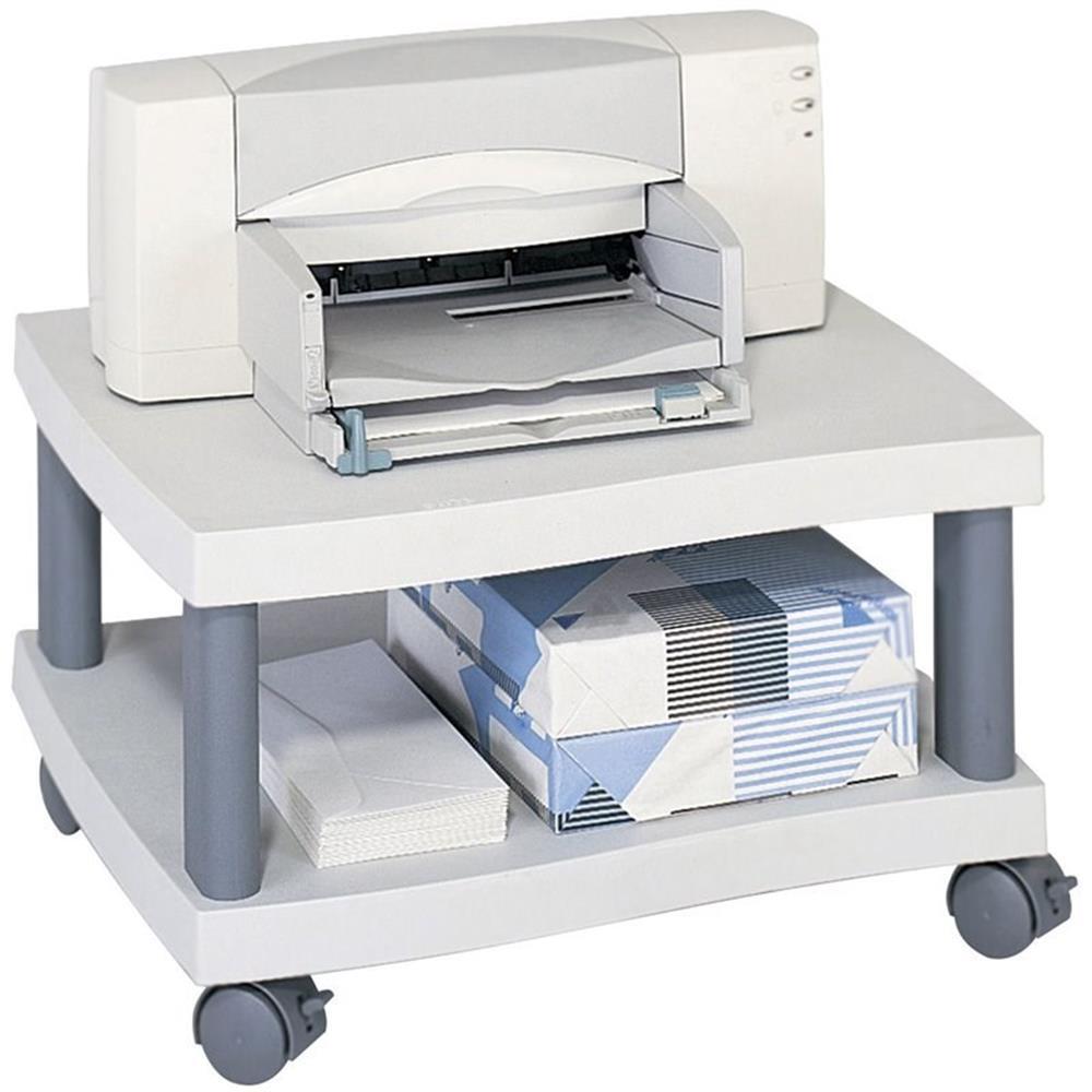 Safco Underdesk Wave Printer Stand in Gray