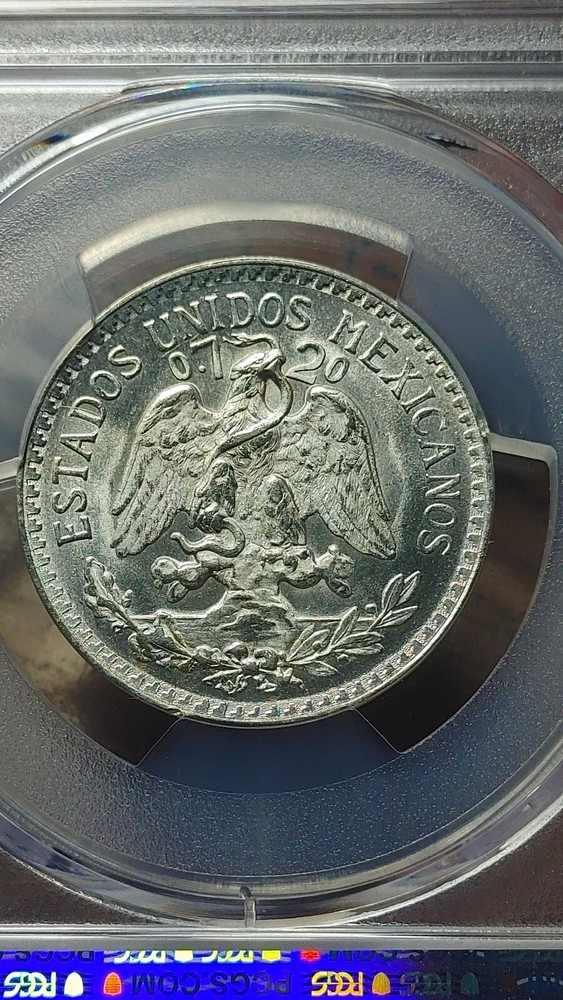 1945 M Mexico Silver 50 Centavos PCGS MS66 Great Luster               4321