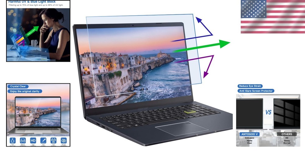 Anti Glare Screen Protector for 14" Laptop (2 Pack)