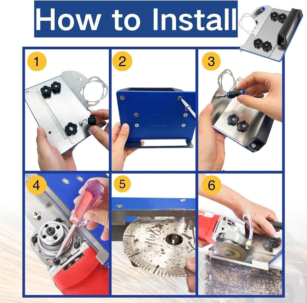 45 Degree Tile Chamfering Tool, Angle Grinder Stand for 45° Tile Cutting, Tile C