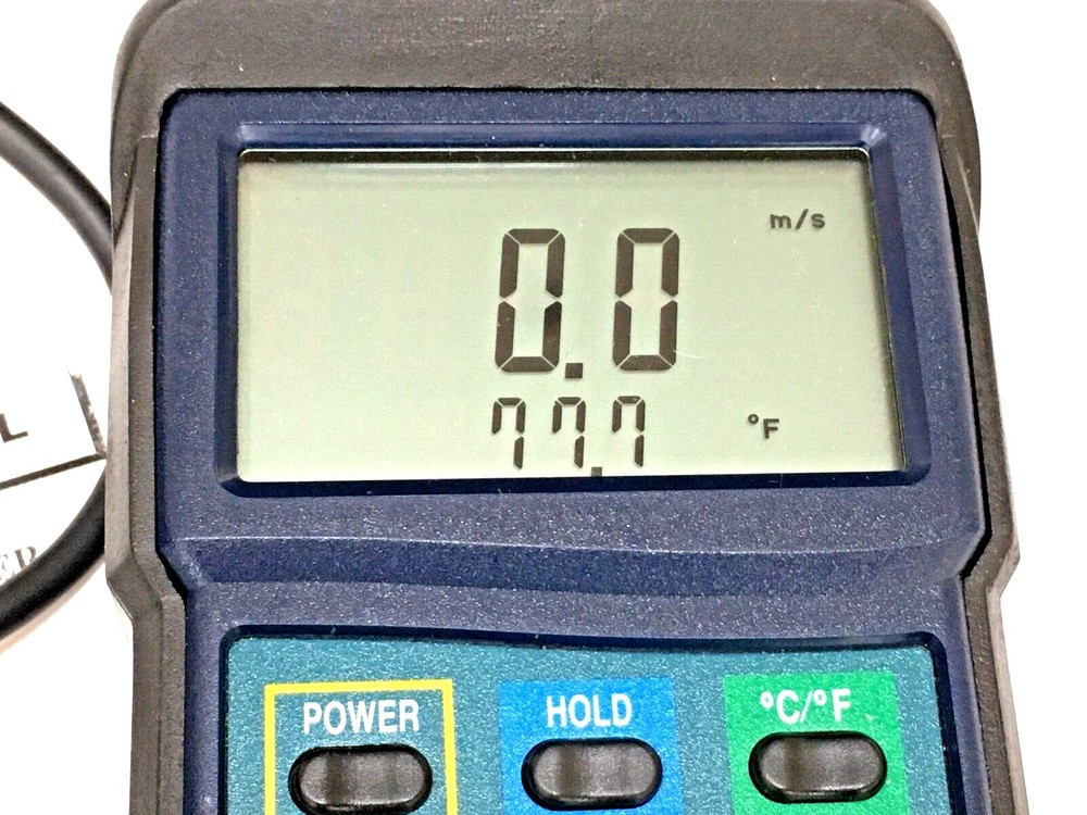 Extech CFM/CMM THERMO-ANEMOMETER Case, Manual, Probe