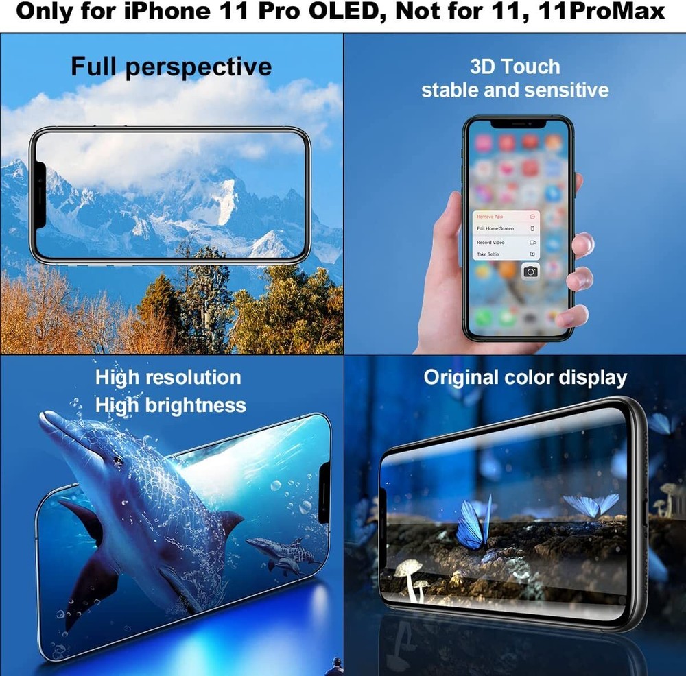 For iPhone 11 Pro OLED Display Touch Screen Digitizer Replacement Assembly Kit