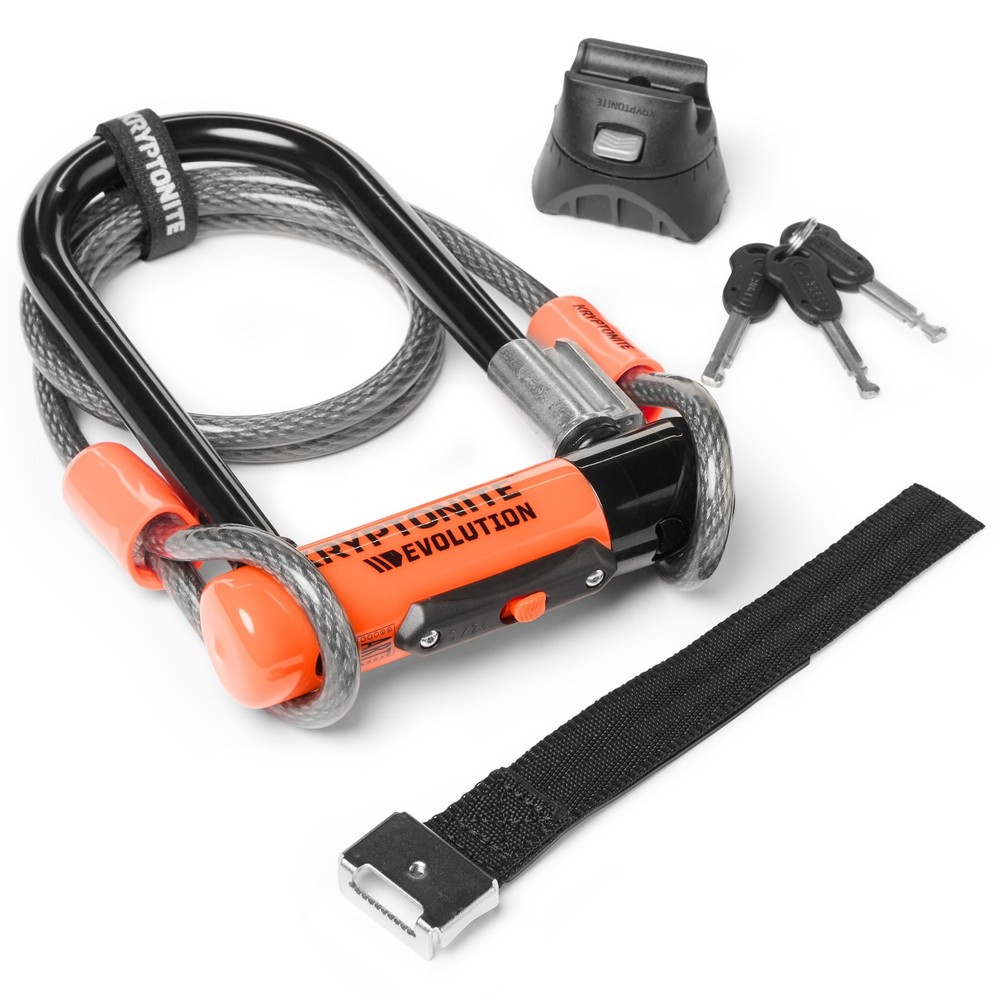 Krytonite Evolution Mini 7 U U-Lock 4' Cable Bracket Flex