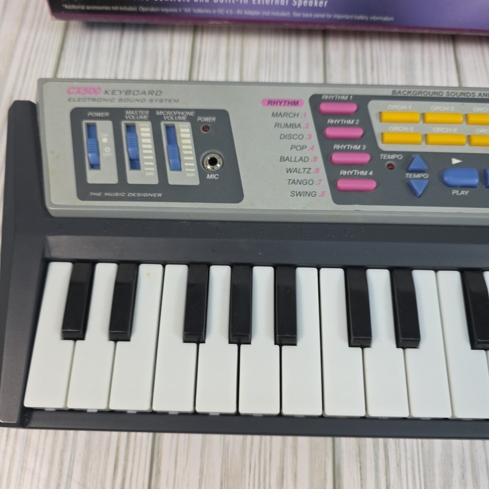 CX 500 Electronic Keyboard Soft Touch Keys Music Rhythms Instruments Percussion