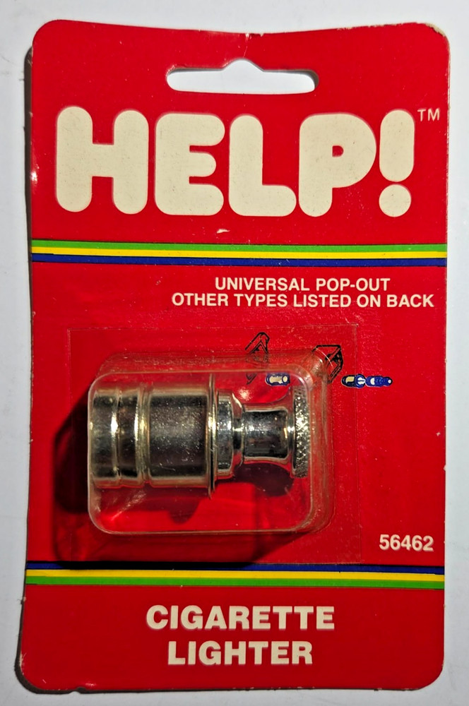 Help Universal Replacement Cigarette Lighter 56462 Short Chrome Knob