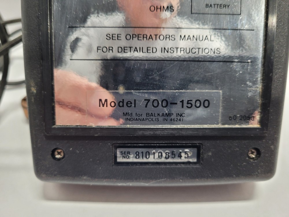 NAPA BALKAMP 700-1500 ENGINE SYSTEMS ANALYZER MICROPROCESSOR DIGITAL