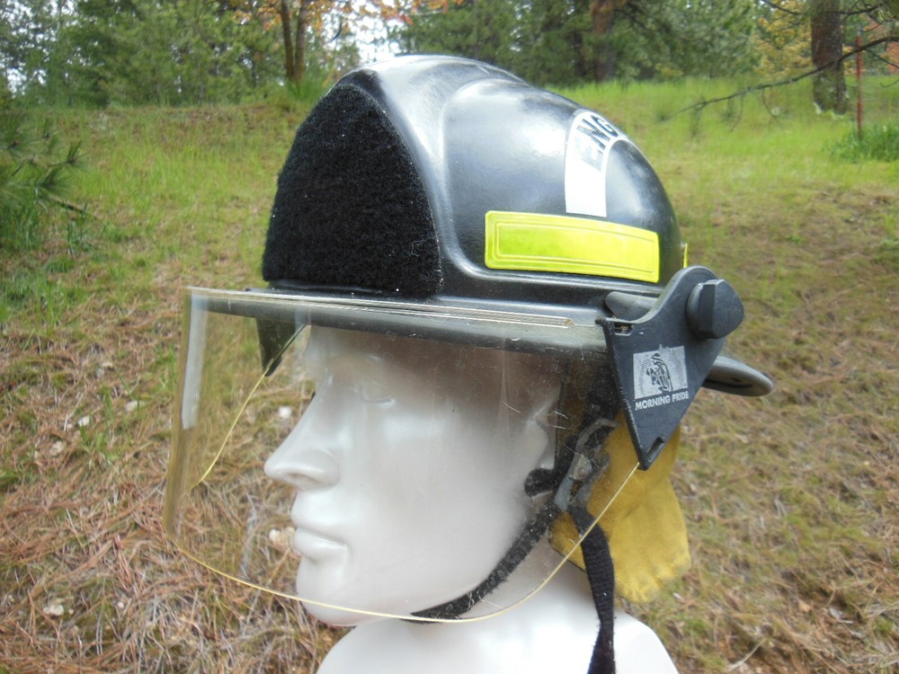 FIRE FIGHTER HELMET for ENGINEER with Faceshield & Neck Protector & Chin Strap
