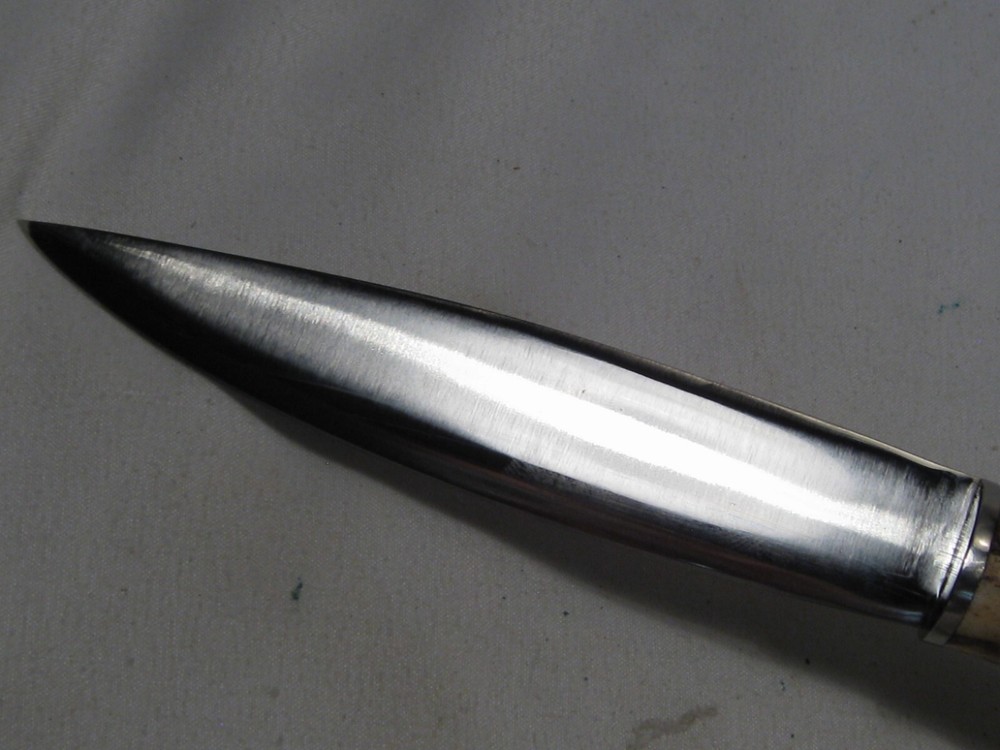 Custom Handmade Antler Handle Fixed Blade Knife. #78