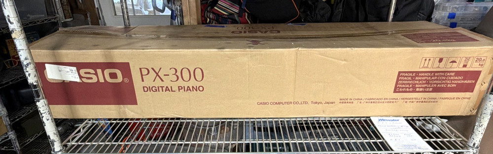 Casio Privia PX-300 Digital Piano, stand, accessories. Needs a new Power Source