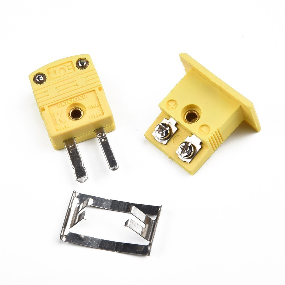 1 Set K Type Thermocouple Miniature-Socket & Panel Mount &Alloy-Plug Connector