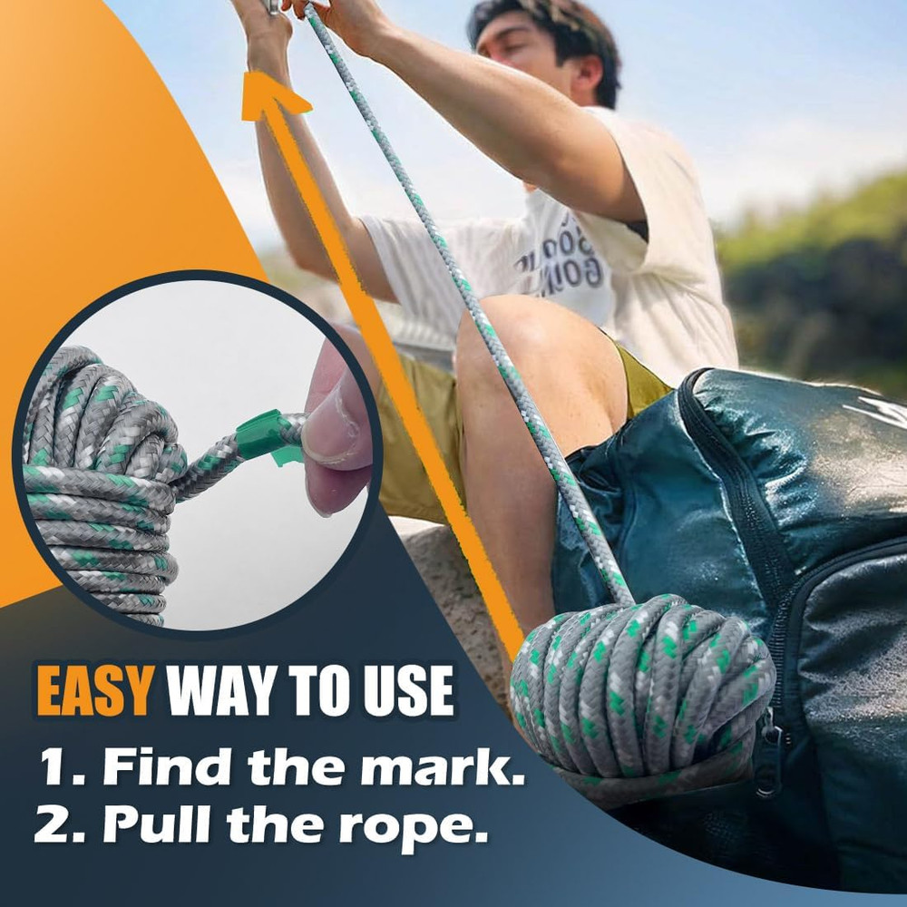SMART&CASUAL 100 Ft 1/4" Polyester Rope (Comparable to Nylon Rope) Poly Strong U