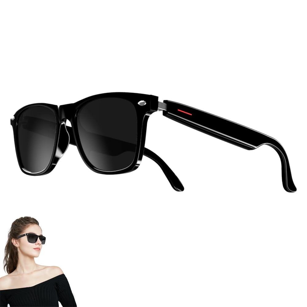 Smart Bluetooth Glasses, Touch Control, UV Protection, Voice Control for All