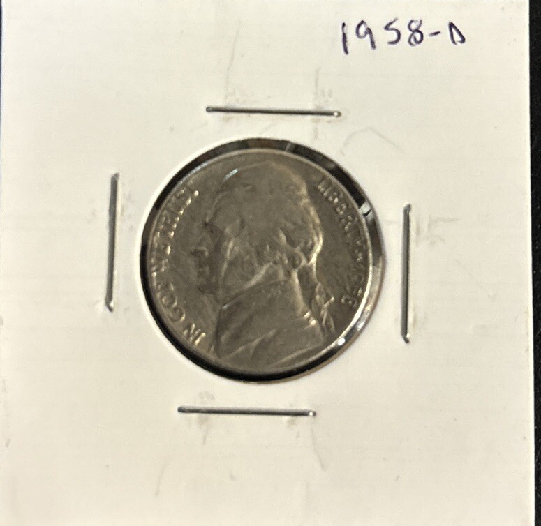 1958 D Jefferson Nickel, #87
