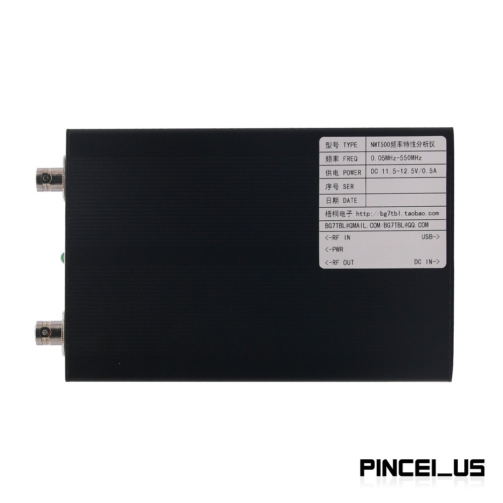 NWT500 BNC Frequency Sweep Analyzer Amplitude Frequency Meter DC12V 50K-550M