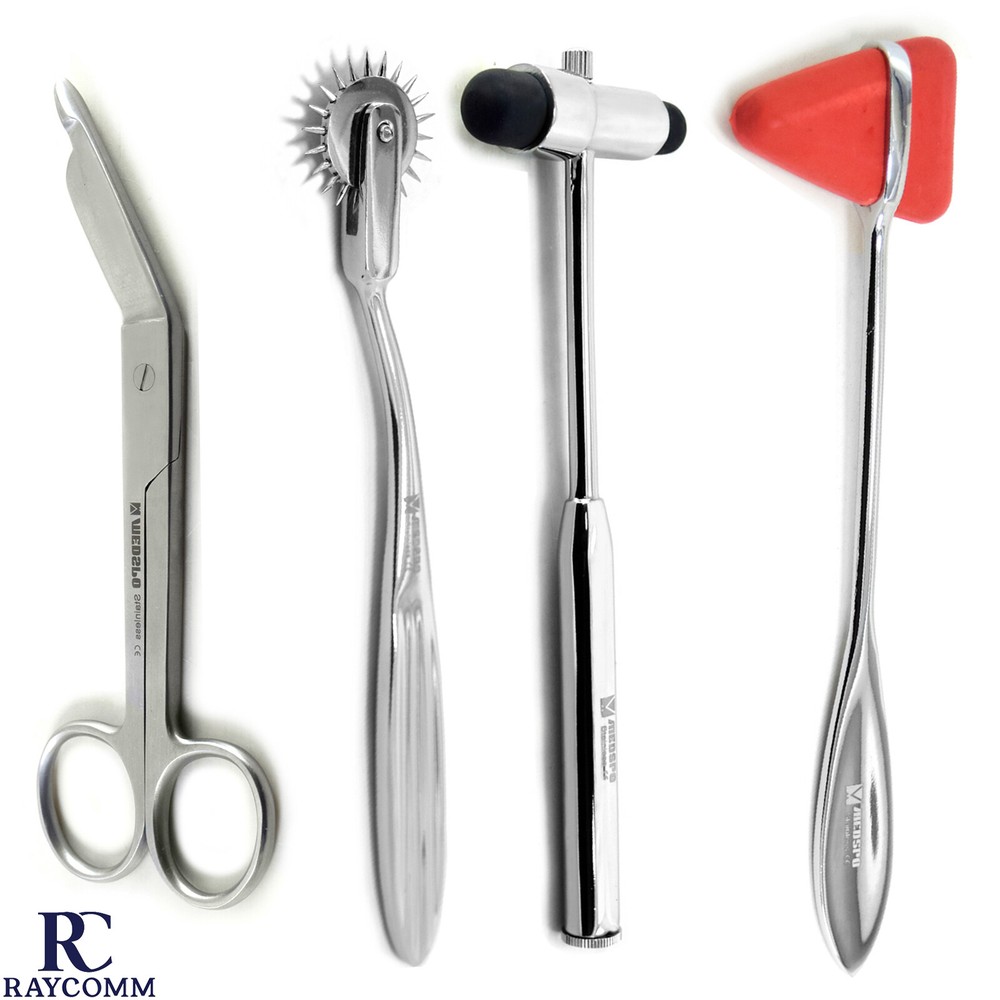 Neurosurgical Diagnostic Medical Reflex Hammer Wartenberg Pin Wheel Instruments