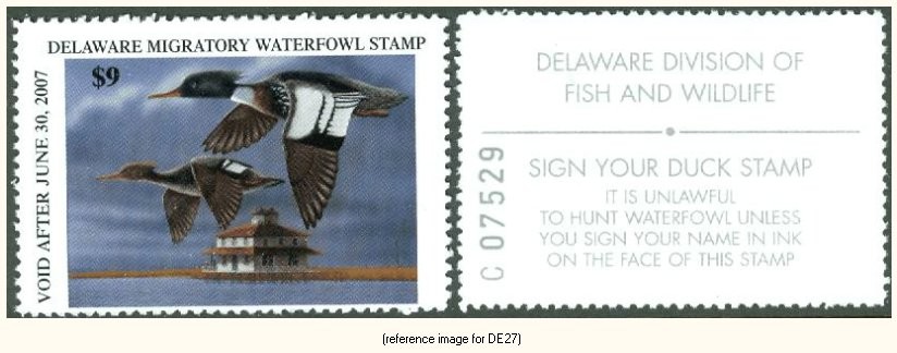 D2K Delaware Duck Stamp 2006 $9.00