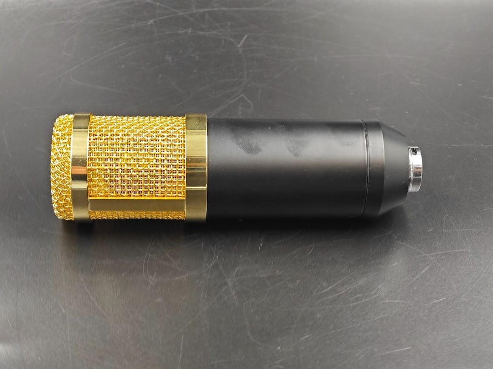 BM-800 Condenser Microphone Black/Gold Used Working