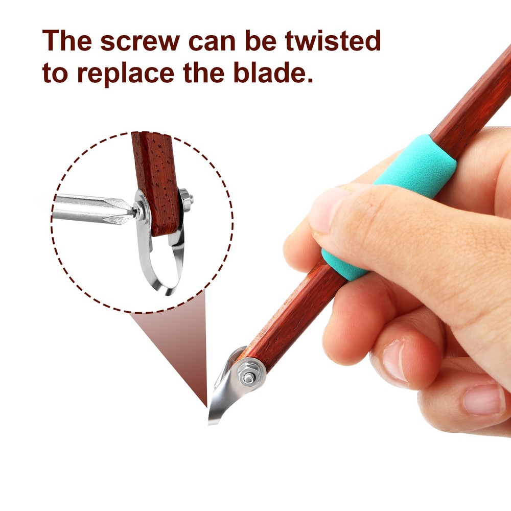 Loop Pottery Sculpting Tool Replaceable Stainless Steel Blade Portable Beginner