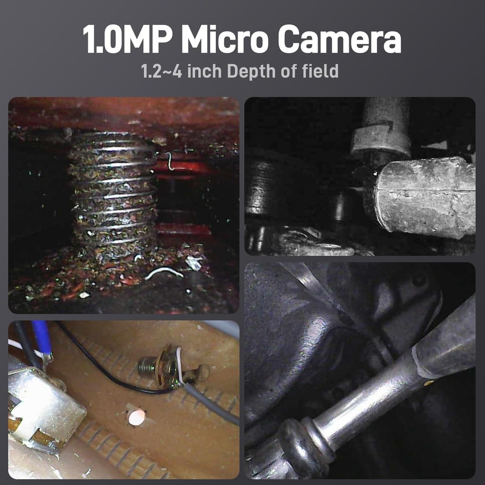 USB C Endoscope Camera with Light, Teslong Type-C Snake Borescope 10FT, black