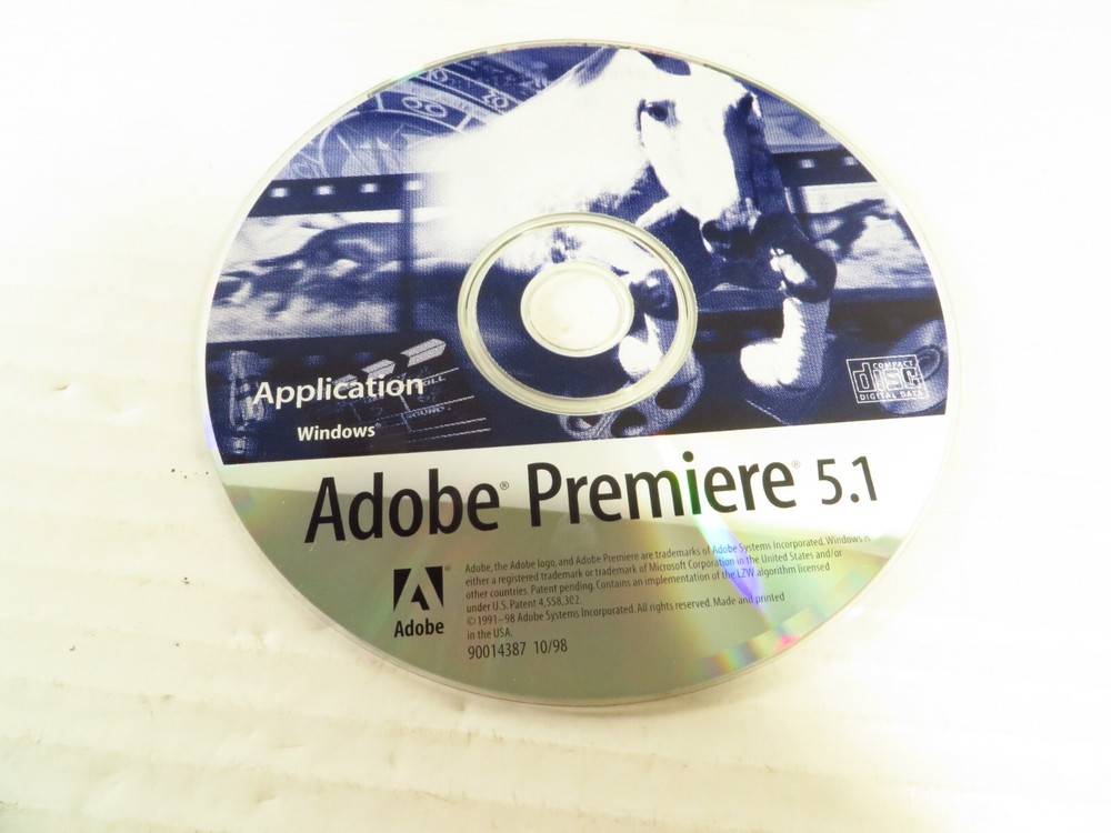 Adobe Premiere 5.1 for Windows w/ Product Code, Used