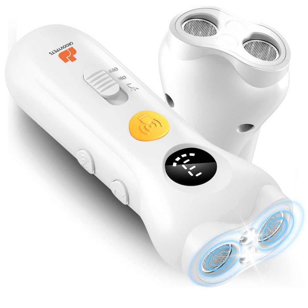 50 Ft  Range Ultrasonic No Bark Stopper Barking Deterrent  Training Device WHITE