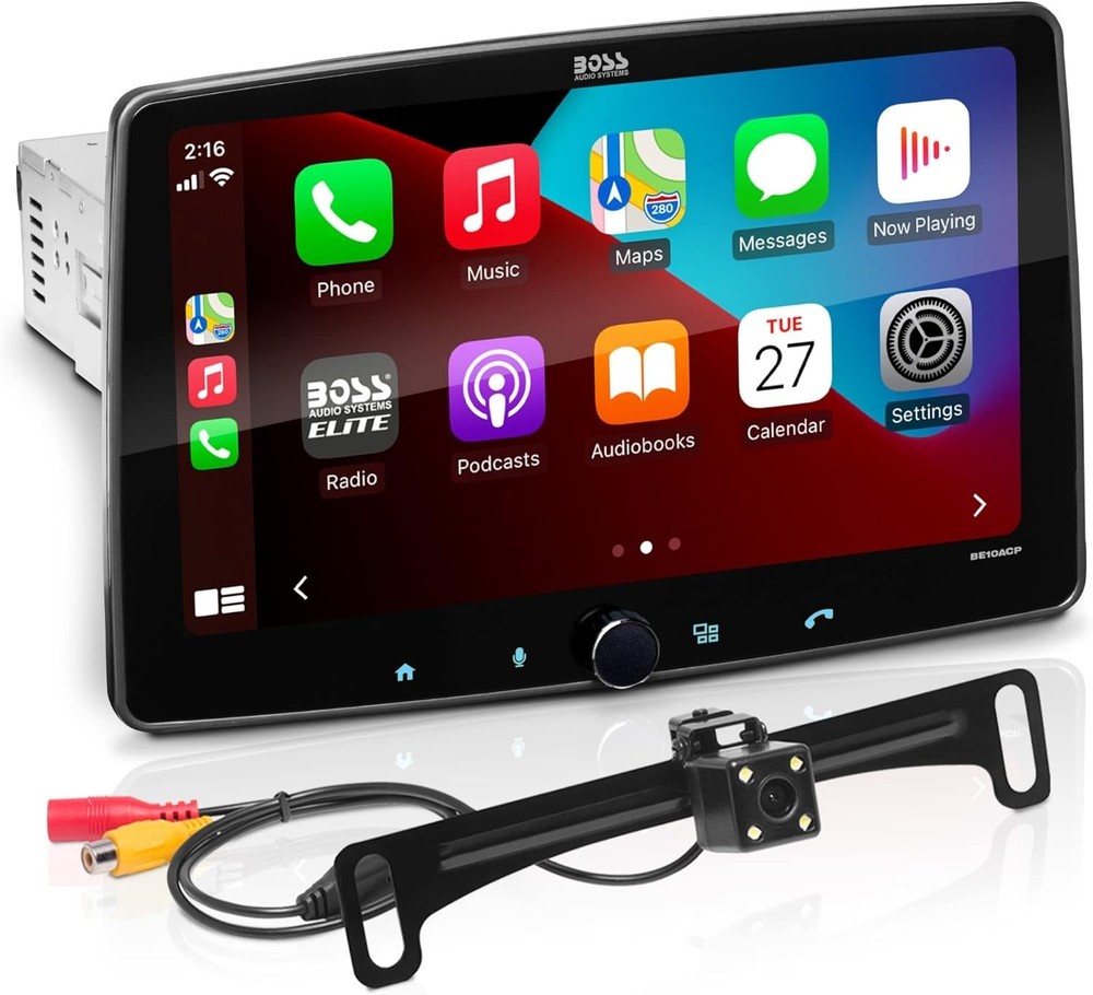 BOSS Audio Systems Elite BE10ACP-C Digital Multimedia Receiver + Backup Camera-O