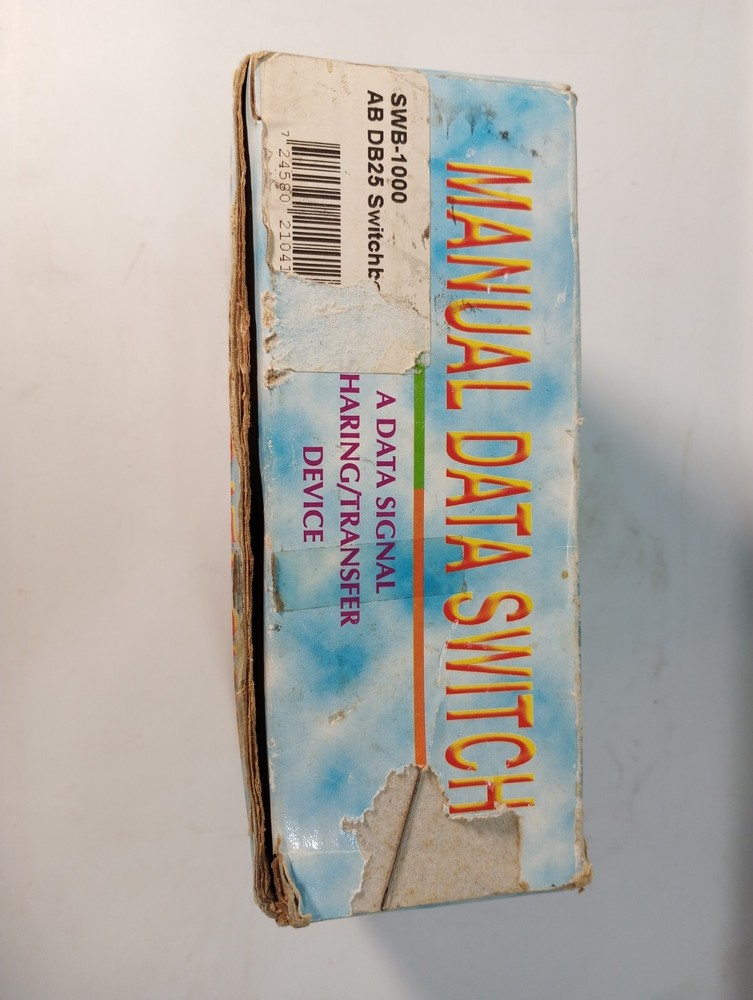 Vintage Manual Data Switch in original packaging not tested