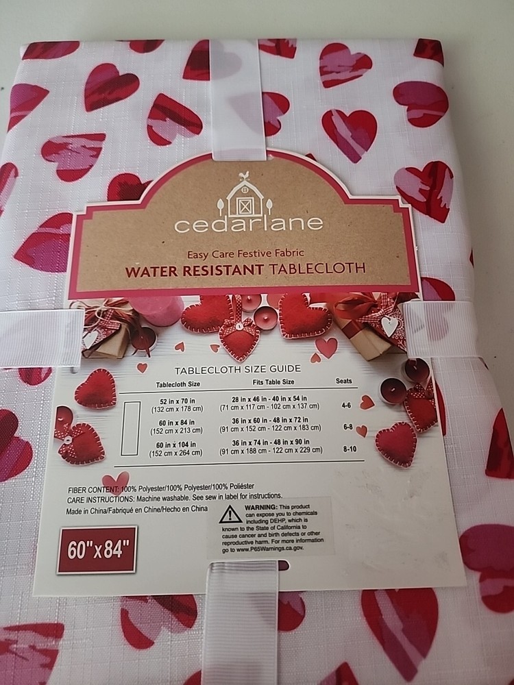Cedar lane Water Resistant Tablecloth