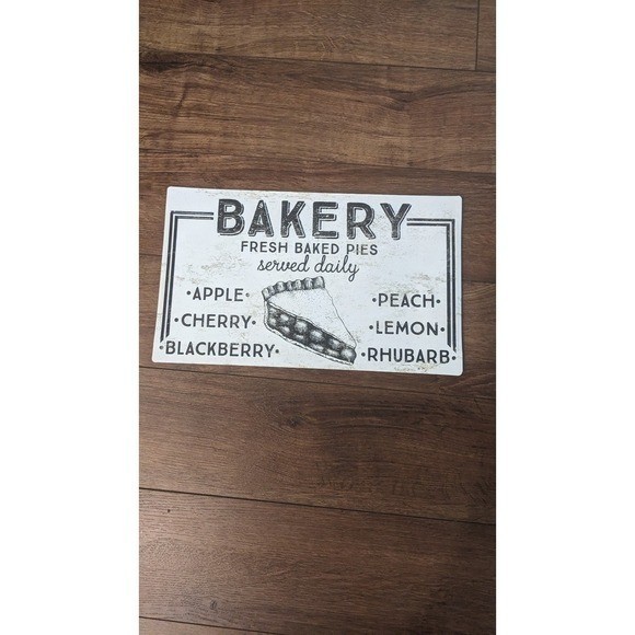 Metal bakery sign