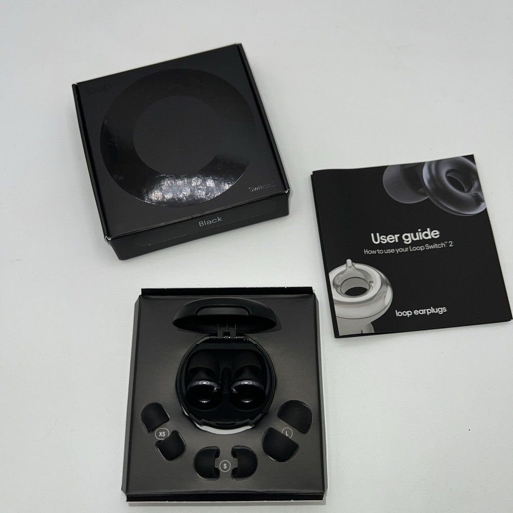 Loop - Switch 2 - Black - Adjustable Ear Plugs – OpenBox