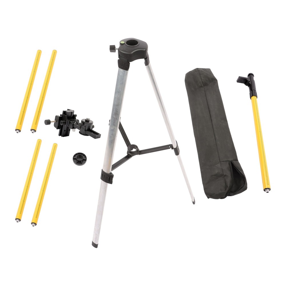 Laser Level Pole with Tripod Adjustable Telescoping Laser Pole 12 Ft./3.7M
