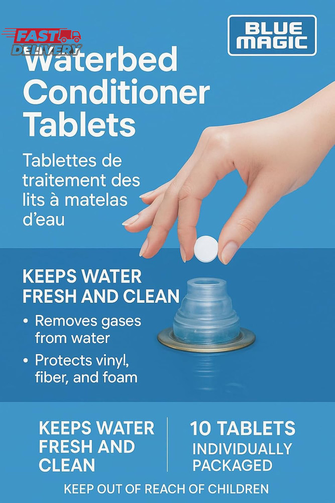 Blue Magic Waterbed Conditioner Tablets, 10 Pack