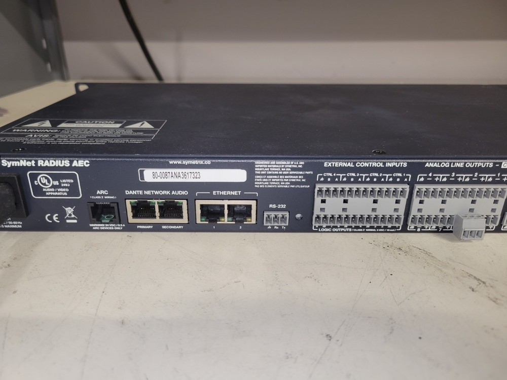 Symetrix SymNet RADIUS AEC Digital Signal Processor DSP Audio Conferencing Unit