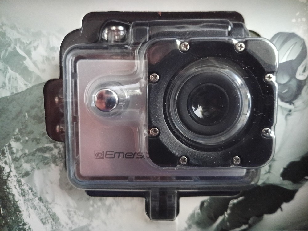 HD Action Camera Emerson Waterproof Micro SD Mountable Rechargeable NIB