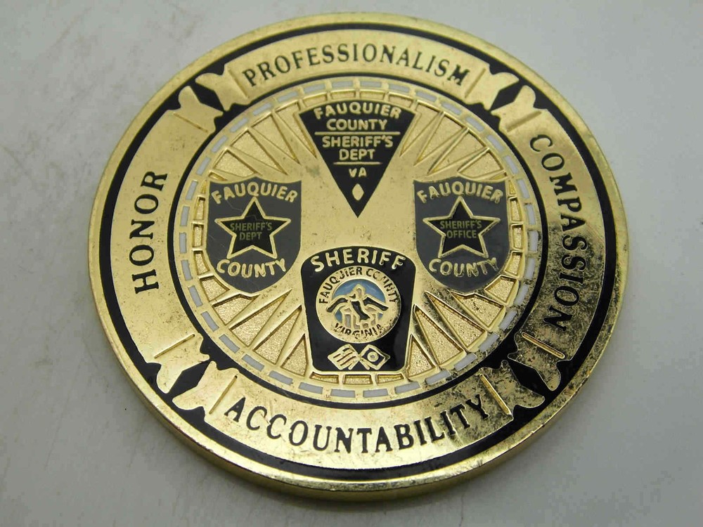 FAUQUIER COUNTY SHERIFF CHALLENGE COIN