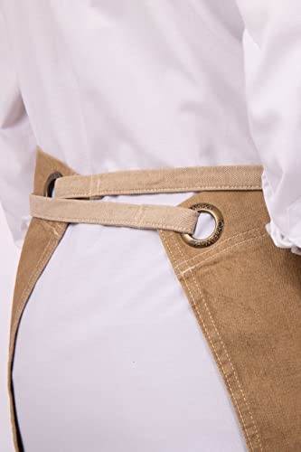 Unisex Austin Half Bistro Apron Natural