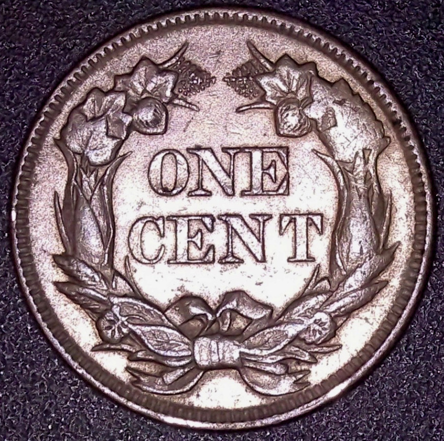 1857 FLYING EAGLE 1C , AU/MS , SEE PHOTO'S