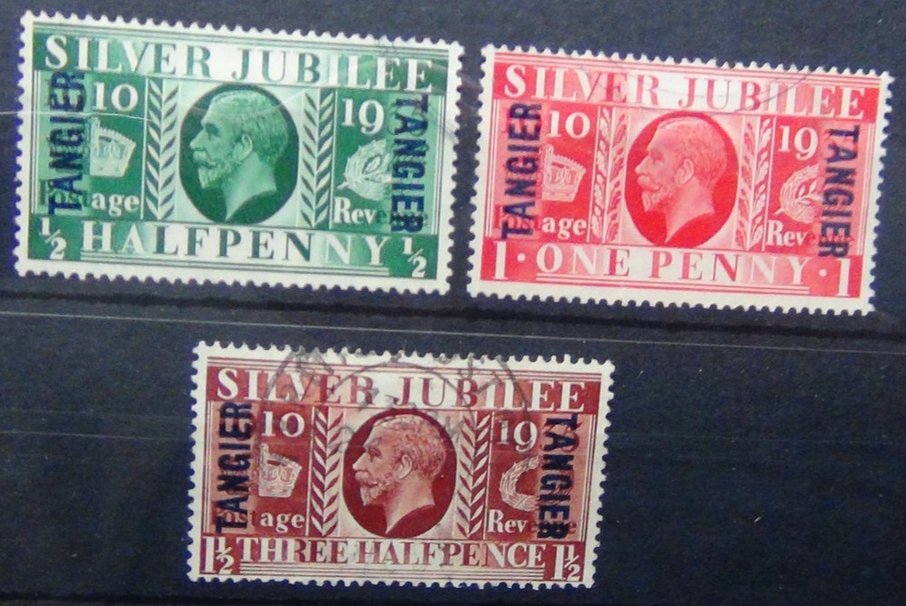 Tangier 1935 Silver Jubilee set Used